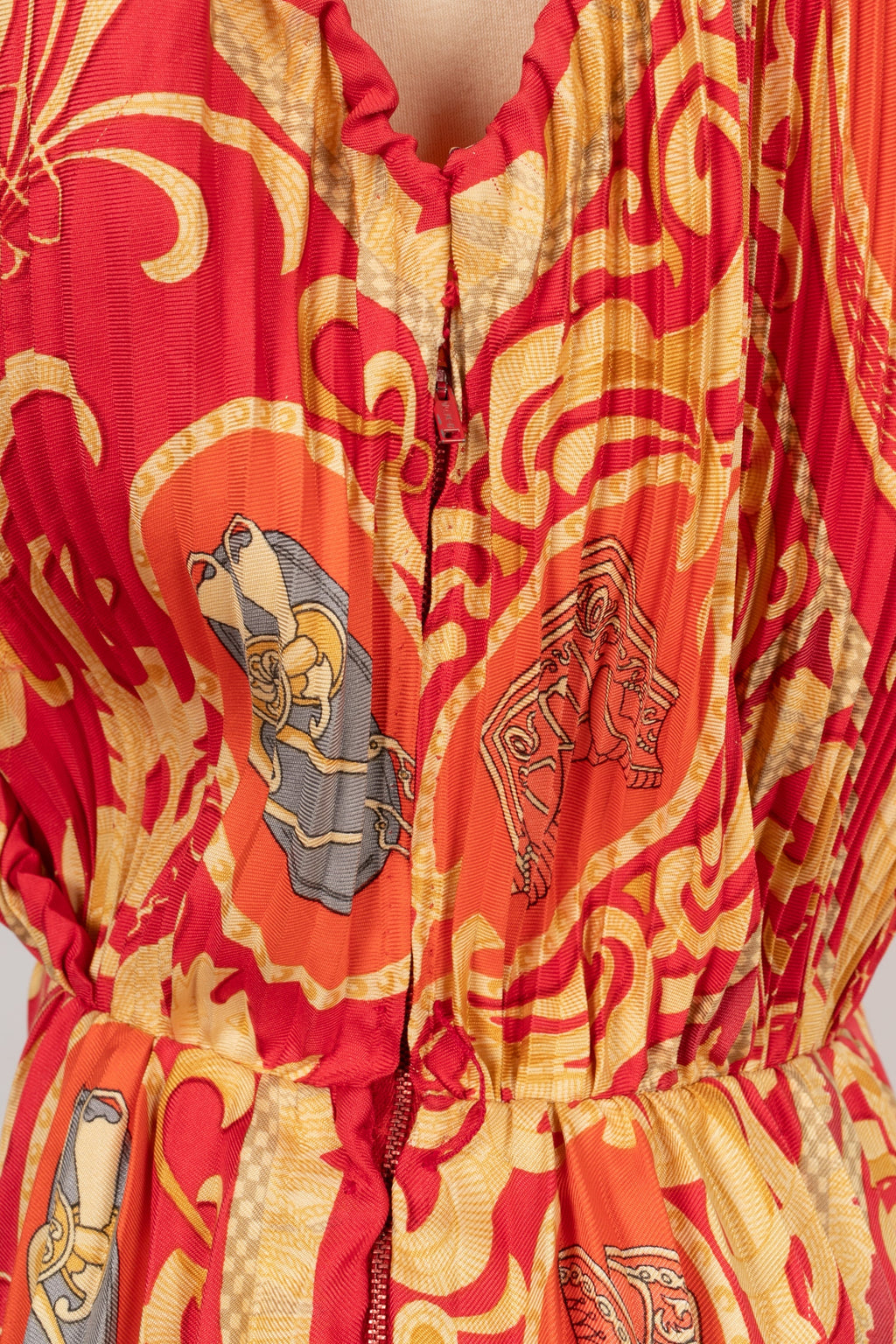 Robe plissÃƒÆ’Ã‚Â©e en soie HermÃƒÆ’Ã‚Â¨s