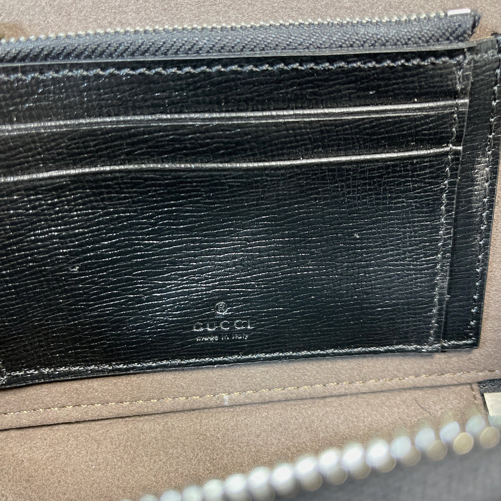 gg Mini Bag With Interlocking G Black gg Supreme Canvas For Women 9in/23cm gg