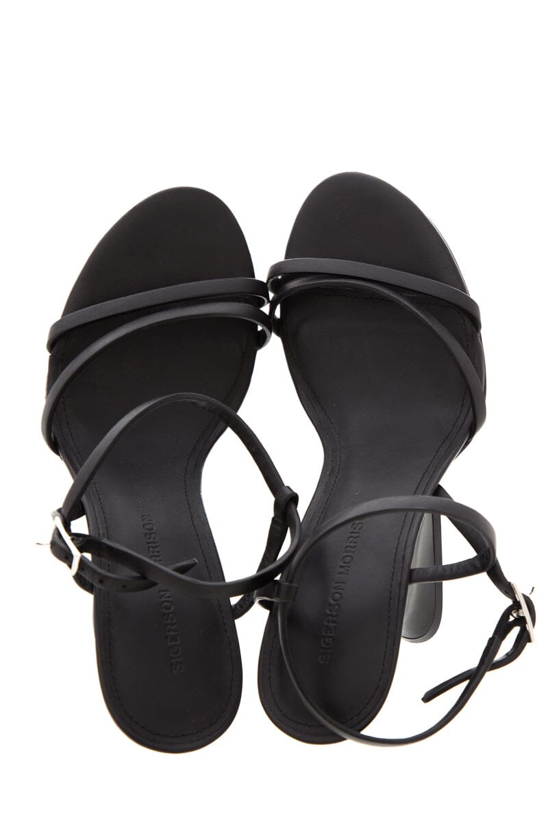 Sigerson Morrison Black Sculptural Wedge SZ 38.5