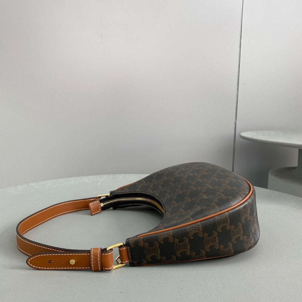 GLAMI Ava Bag In Triomphe Canvas Brown For Women 9in/23.5cm 193952BZJ.04LU
