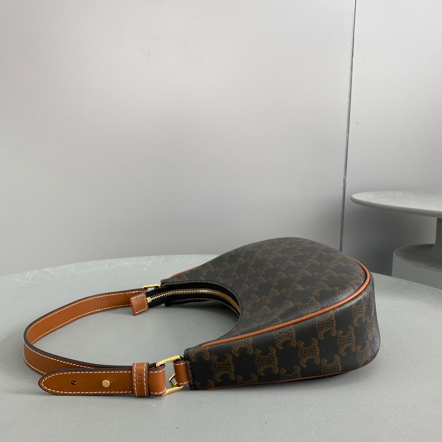 GLAMI Ava Bag In Triomphe Canvas Brown For Women 9in/23.5cm 193952BZJ.04LU