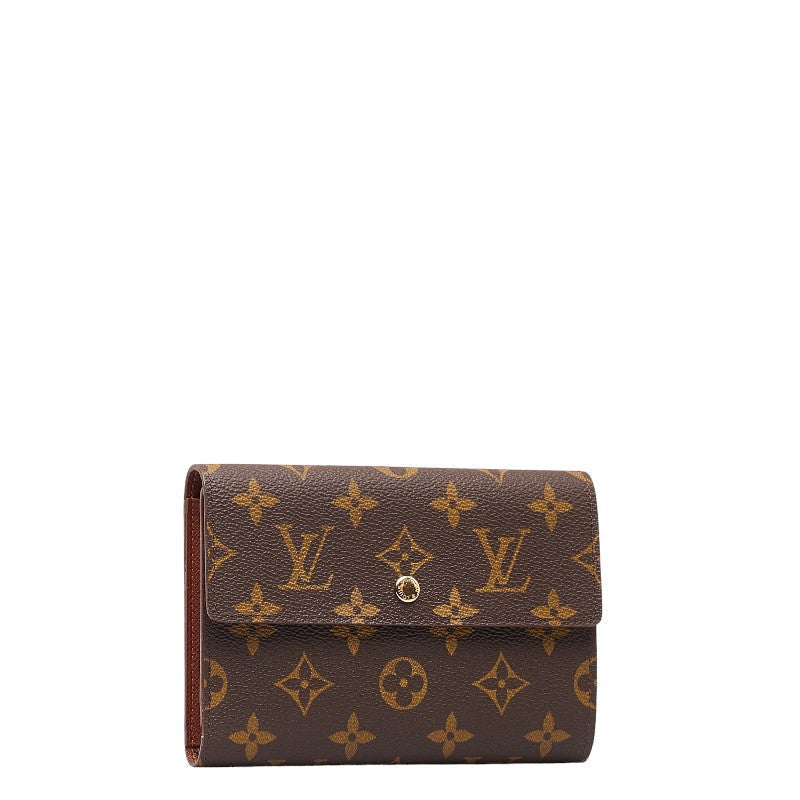 Louis Vuitton Monogram Porteraits M61202 Brown PVC Leather  Louis Vuitton Long Wallet