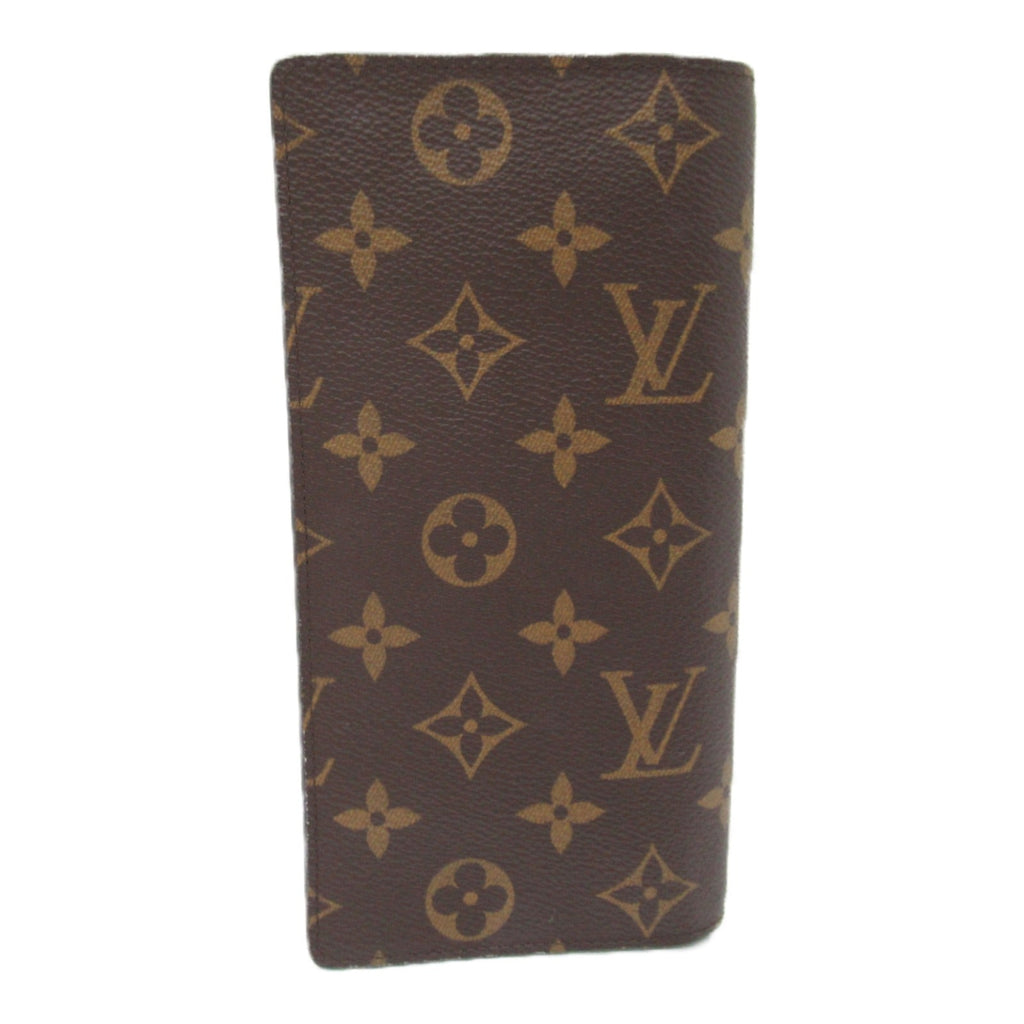 Louis Vuitton Portefolio Plaza Double Fold Wallet Double Folded Wallet Wallet PVC Coated Canvas Animal Monogram  Monogram  Brown M80158