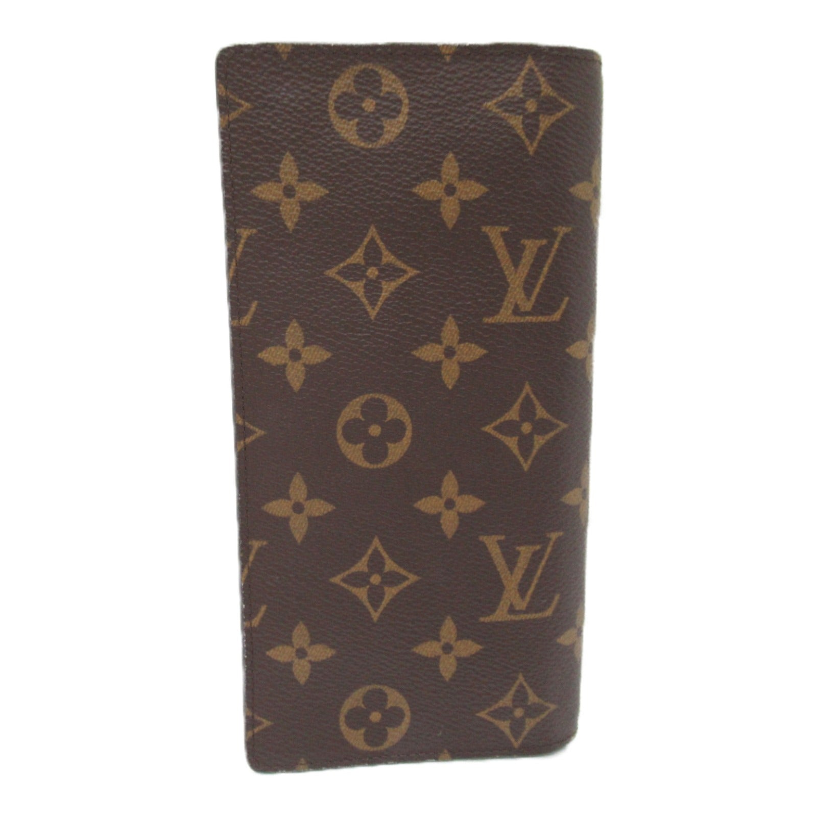 Louis Vuitton Portefolio Plaza Double Fold Wallet Double Folded Wallet Wallet PVC Coated Canvas Animal Monogram  Monogram  Brown M80158