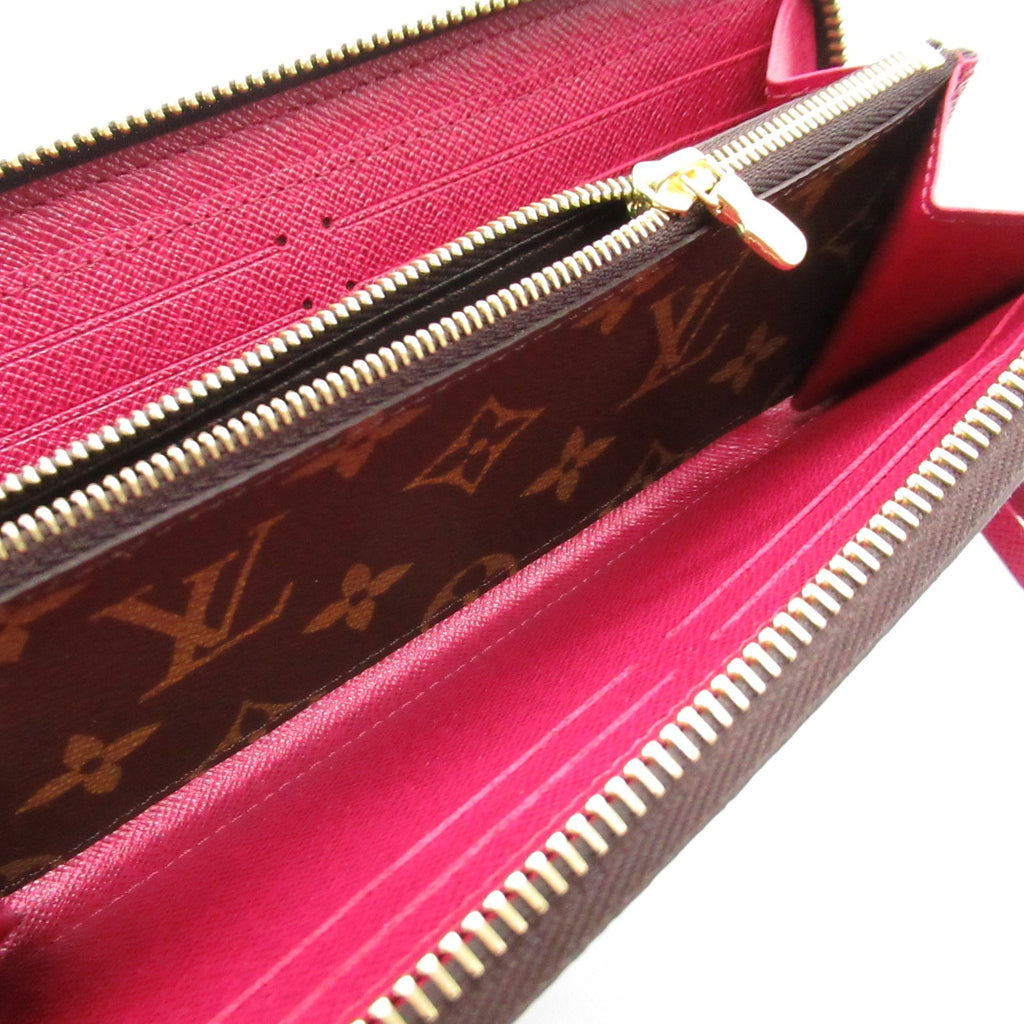 Louis Vuitton Louis Vuitton Portefolio Clemence Round Long Wallet Round Long Wallet Wallet PVC Coated Canvas Monogram   Brown M60742