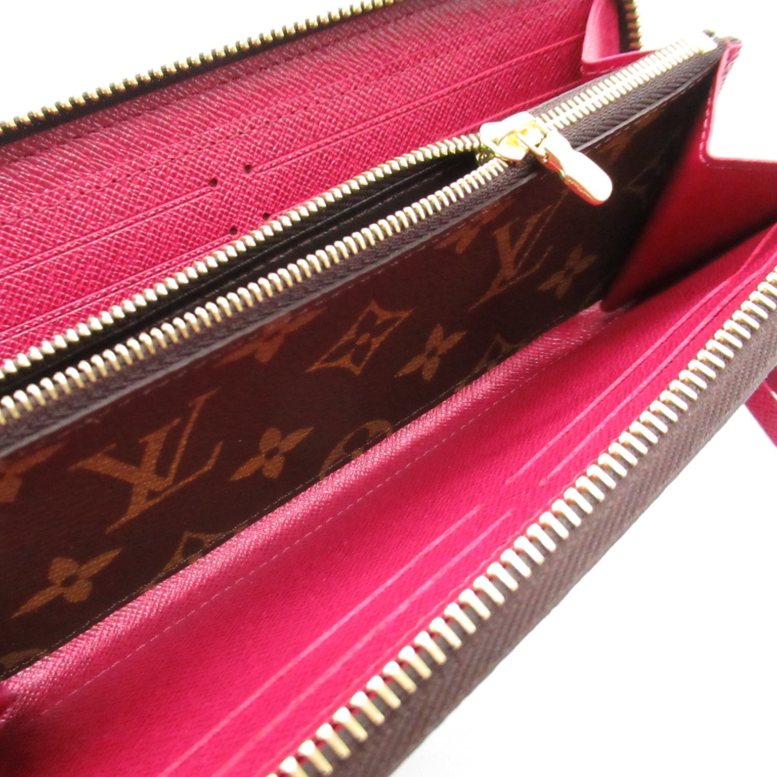 Louis Vuitton Louis Vuitton Portefolio Clemence Round Long Wallet Round Long Wallet Wallet PVC Coated Canvas Monogram   Brown M60742