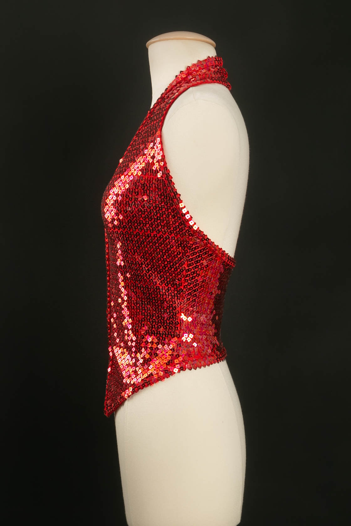 Gilet rouge ÃƒÆ’Ã‚Â  sequins Chantal Thomass