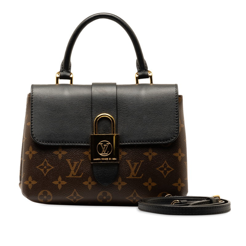 Louis Vuitton Monogram Locky BB Handbag S Bag 2WAY M44141 Noir Brown PVC Leather  Louis Vuitton