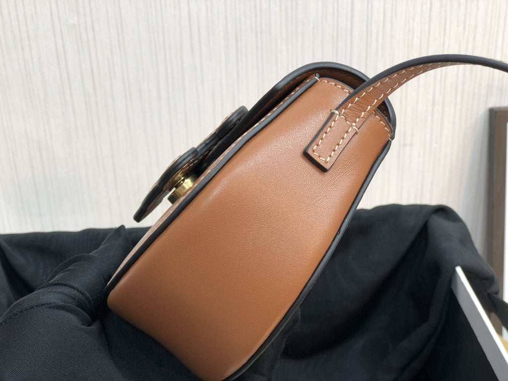 GLAMI Mini BesaGLAMI Cuir Triomphe Brown For Women 4in/11cm 10J303DPQ.04LU