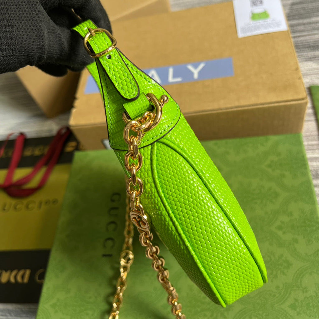 gg Jackie 1961 Lizard Mini Bag Yellow For Women, Women’s Bags 7.5in/19cm gg ‎