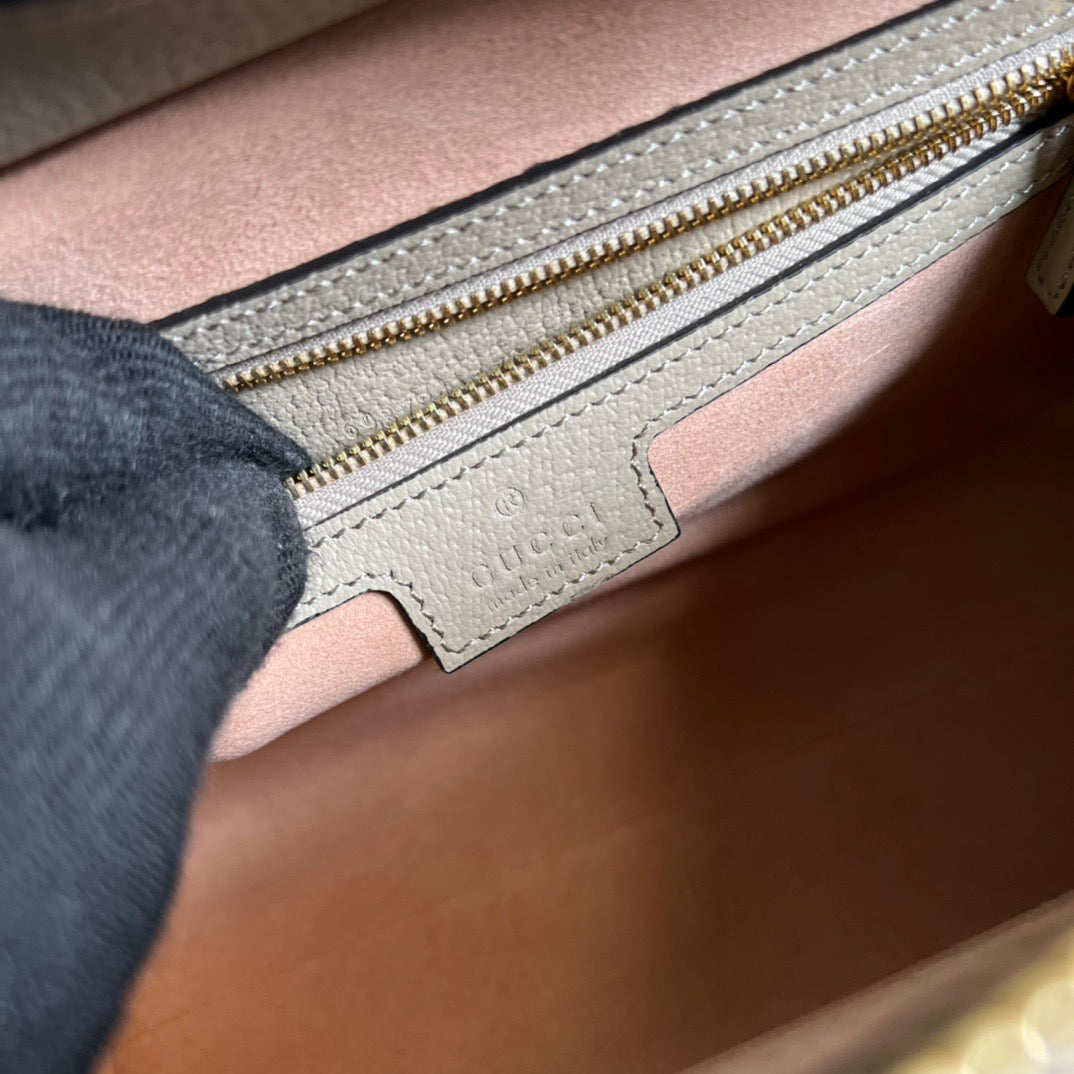 Glami OphiGLAMIa Small Tote With Web Beige For Women, Women’s Bags 10in/26cm Glami