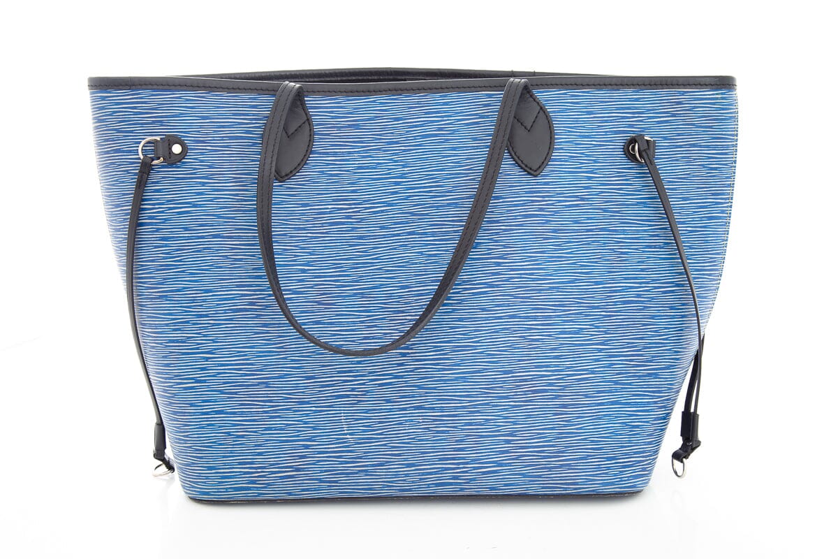 Louis Vuitton 2016 Blue Epi Denim Neverfull Handbag