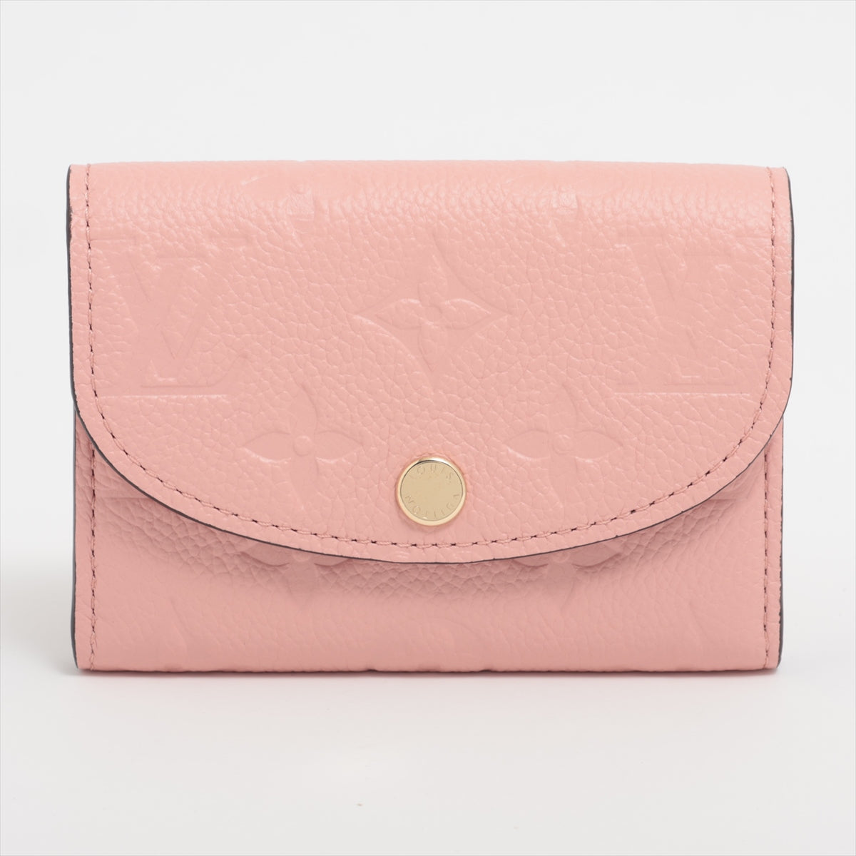 Louis Vuitton Monogram Emplant Porte Monerozari M81520 Rose Puddle Coin Case