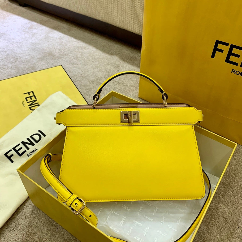 FI GlamI ISeeU East-West Yellow For Women, Handbags 11.4in/29cm FF 8BN323