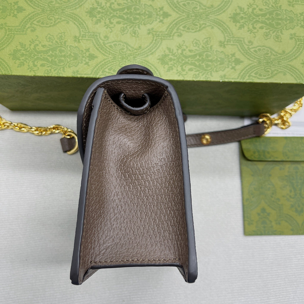 gg Ophidia gg Mini Shoulder Bag Beige For Women, Women’s Bags 6.9in/18cm gg 696180 96IWG 8745