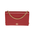 Red GG Marmont Mini Chain Bag