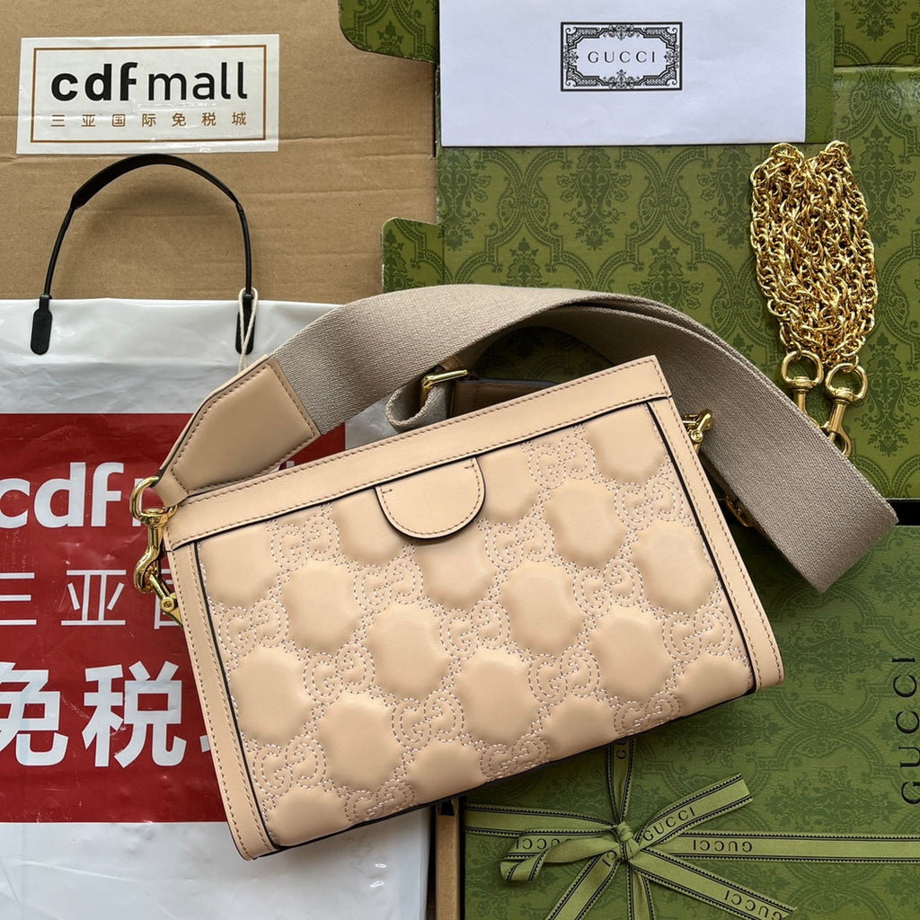 gg Matelassé Small Bag Beige For Women, Women’s Bags 10.2in/26cm gg‎ ‎