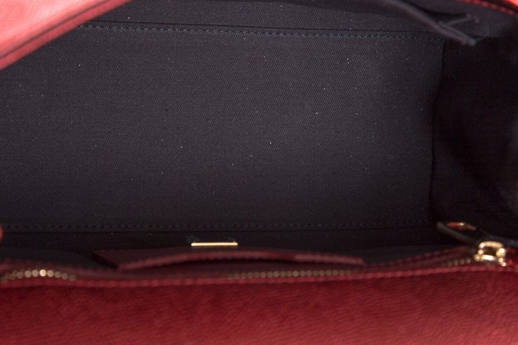 Dolce & Gabbana Dauphine Red Iridescent Handbag