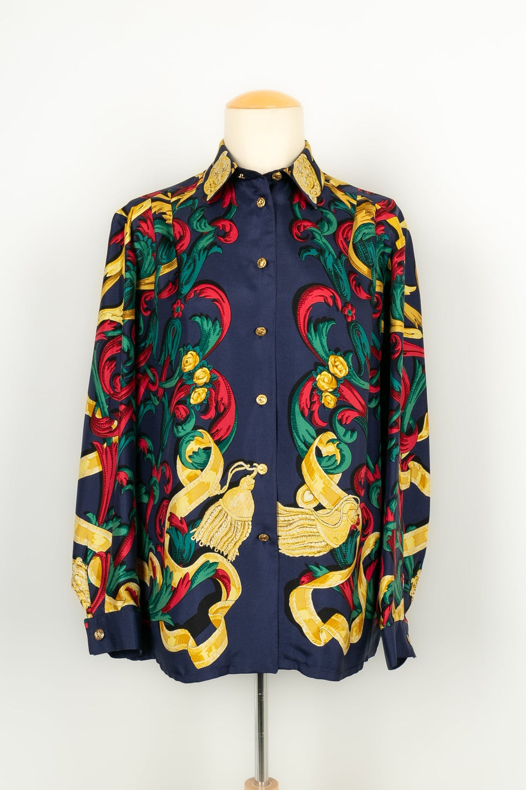 Haut / Chemise en soie HermÃƒÆ’Ã‚Â¨s