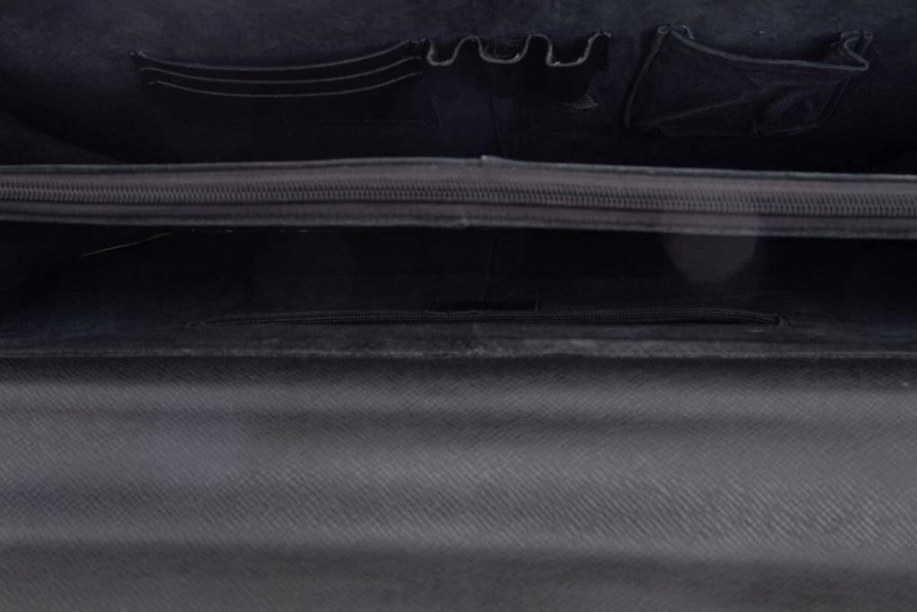 Louis Vuitton Black Taiga Porte-Documents Briefcase