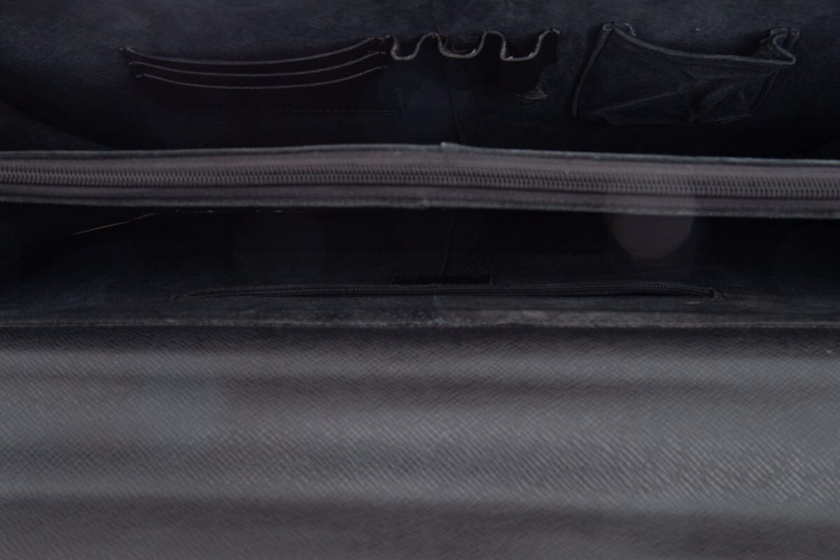 Louis Vuitton Black Taiga Porte-Documents Briefcase