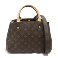 Louis Vuitton Montaigne BB  Bag Tote Bag PVC Coated Canvas Monogram  Brown M41055