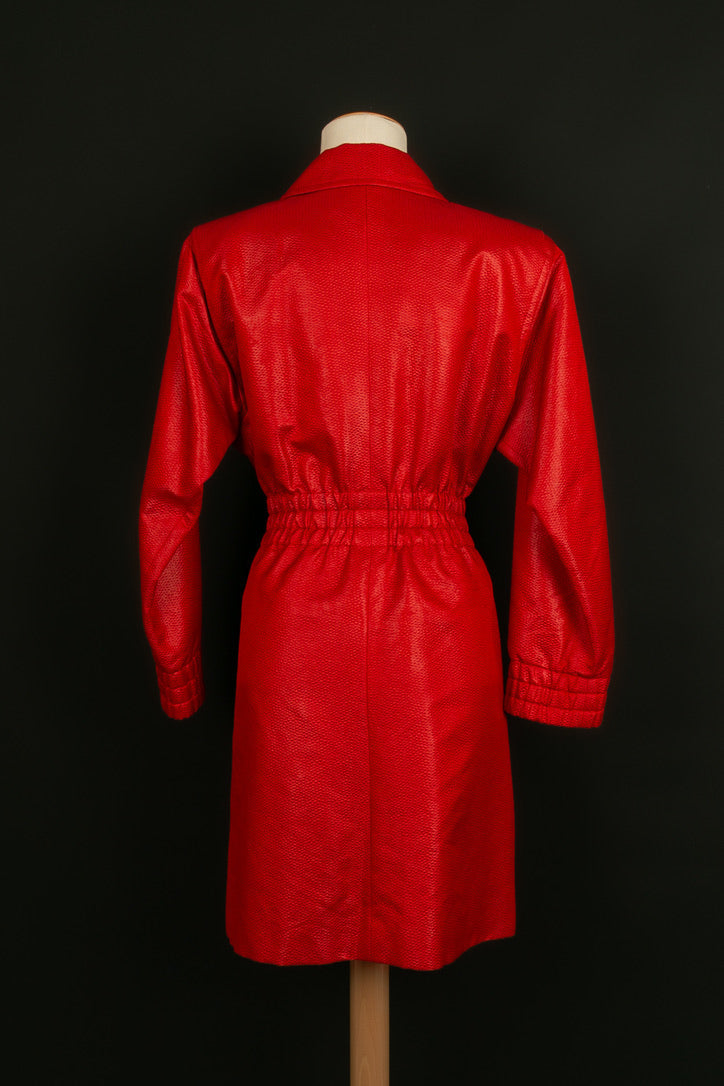 Manteau rouge Yves Saint Laurent