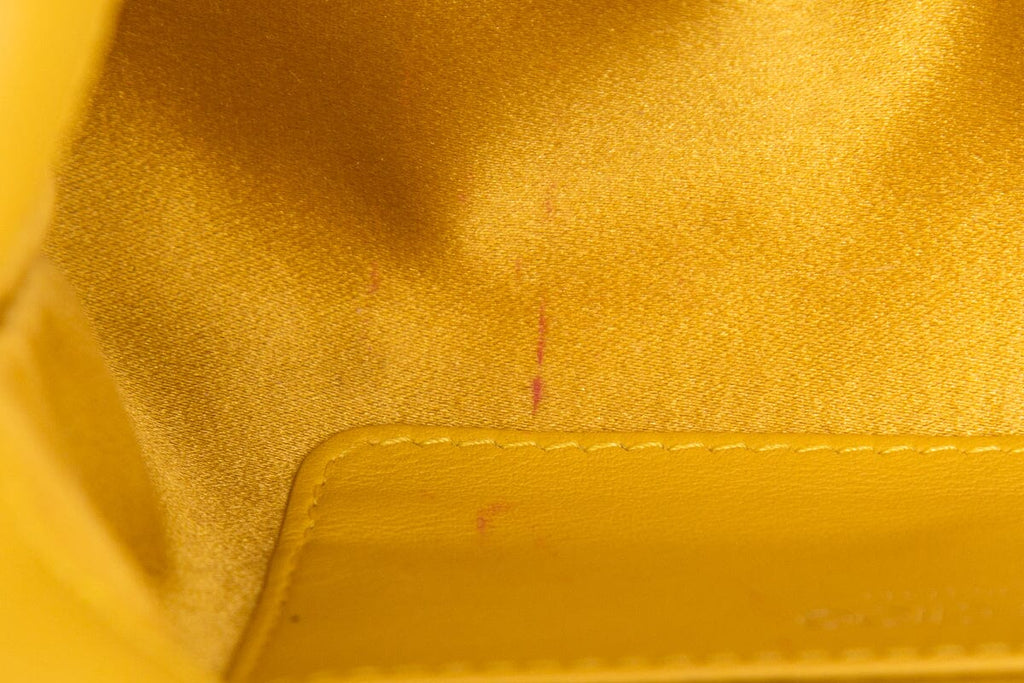 Jimmy Choo MADELINE Yellow Faux Fur Cross-Body
