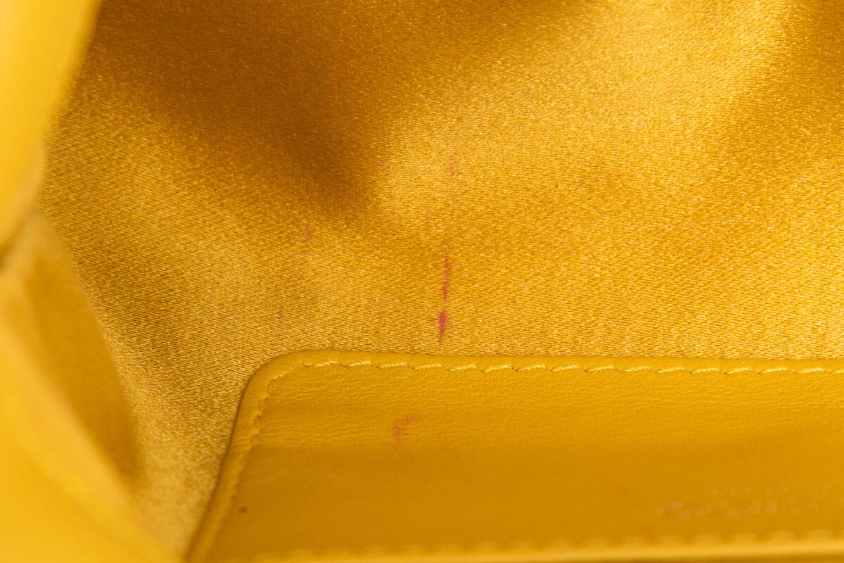 Jimmy Choo MADELINE Yellow Faux Fur Cross-Body