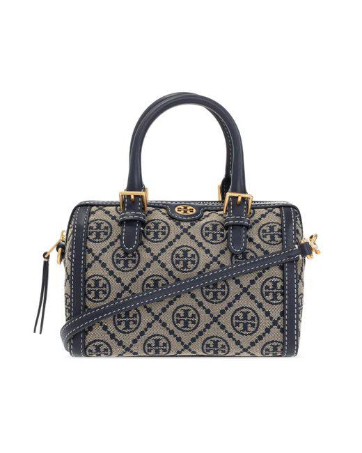 Mini Tory burch Monogram Jacquard Barrel Bag