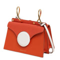 Danse Lente Orange Mini Phoebe Leather Shoulder Bag