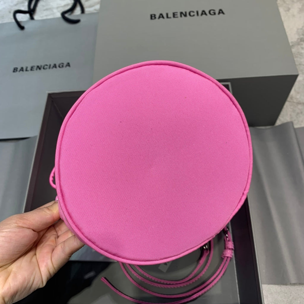 Balen Le Cagole MeGLAMIum Bucket Bag In Pink, For Women,  Bags 11.8in/30cm