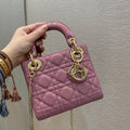 GLAMI Mini Lady Bag with Chain Gold Toned Hardware, Coral Pink, For Women WomenÃ¢â‚¬â„¢s Handbags, 18cm CD