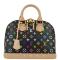 Louis Vuitton 2011 Black Monogram Multicolor Alma PM M40444