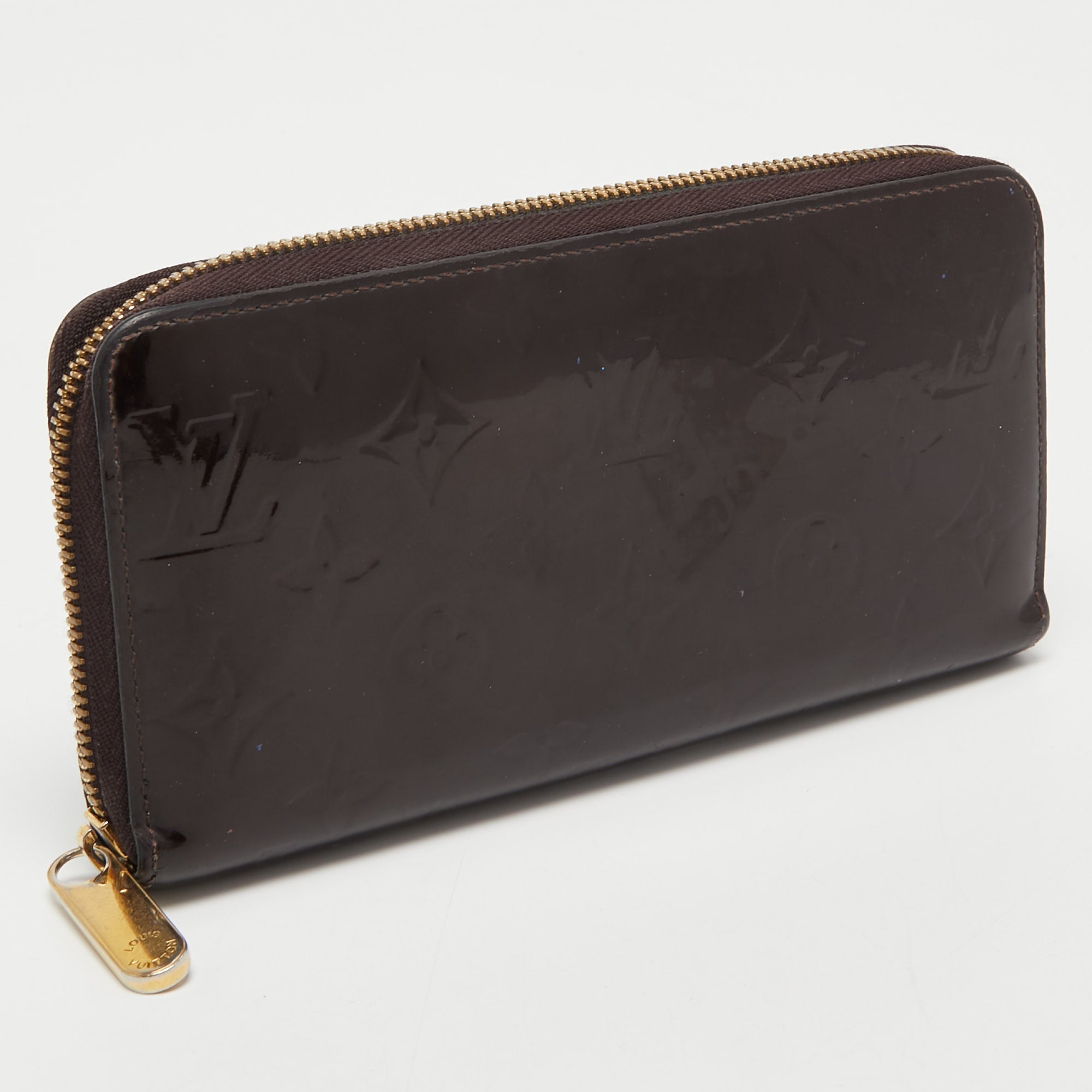 Louis Vuitton Amarante Monogram Vernis Zippy Wallet..