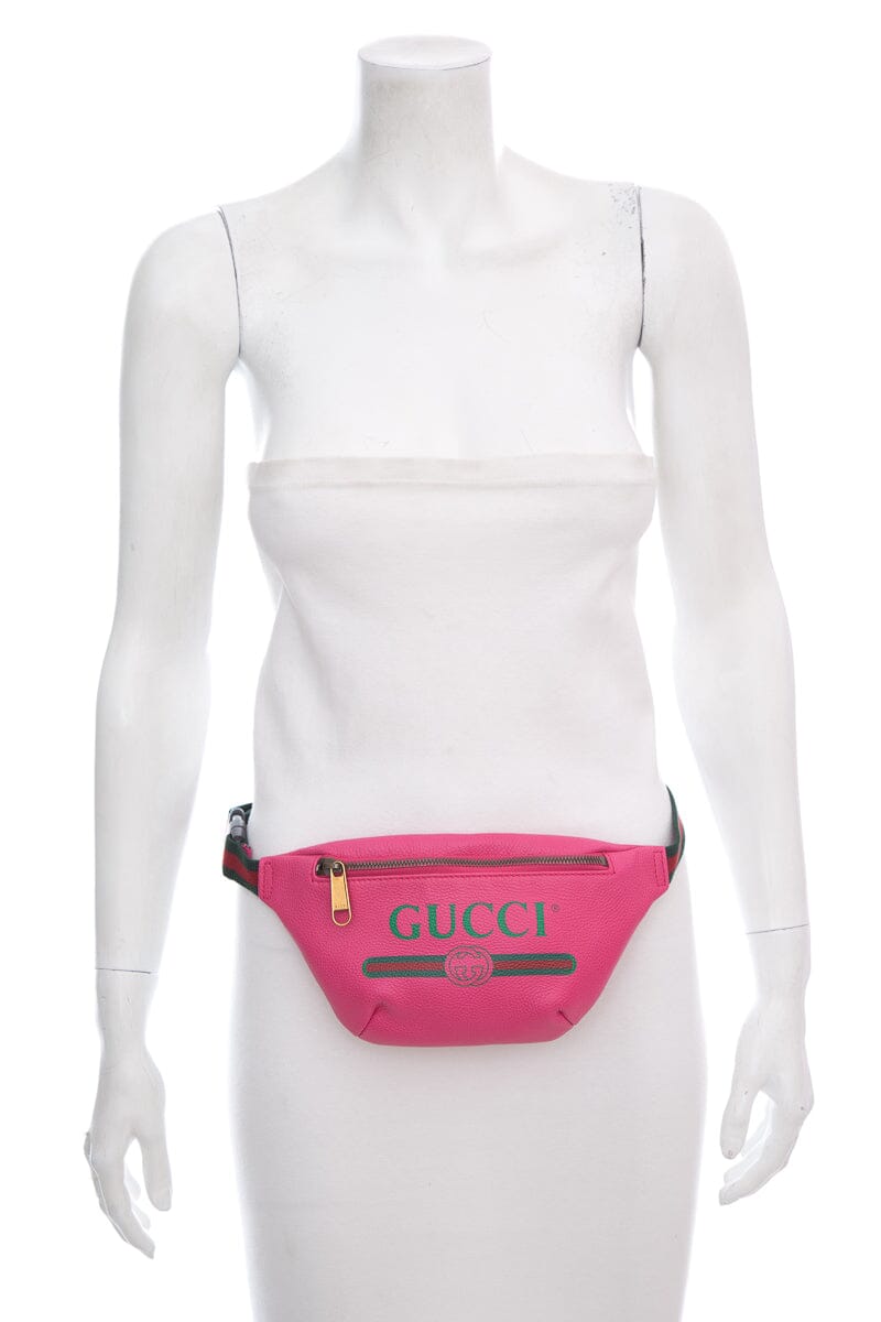 Gucci Pink Bum Bag Logo Belt Bag