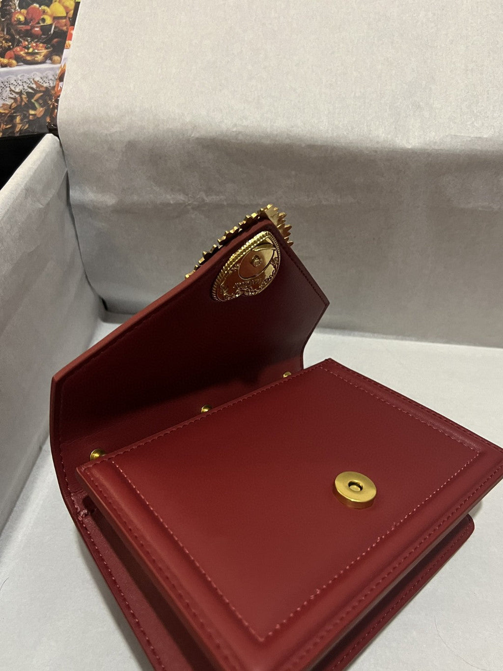 GLAMI Small Devotion Bag In Plain Burgundy For Women 7.5in/19cm GLAMI