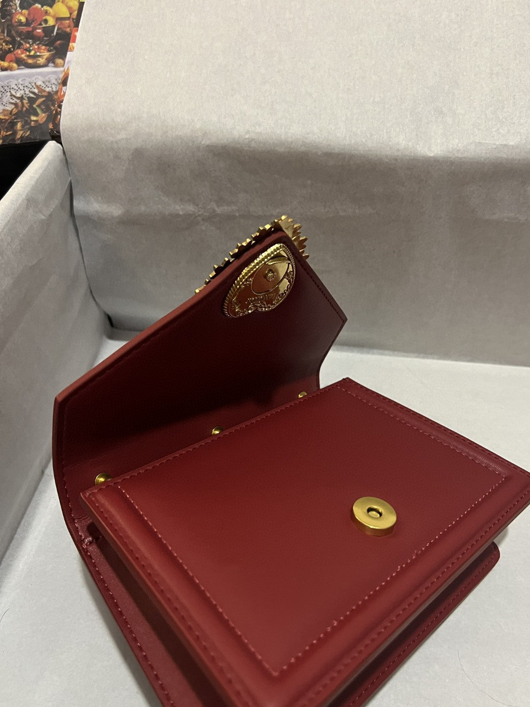 GLAMI Small Devotion Bag In Plain Burgundy For Women 7.5in/19cm GLAMI