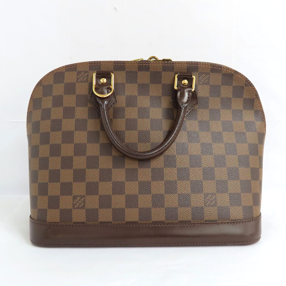 Louis Vuitton Alma N51131 Damier Evene Handbag Brown G    Leather