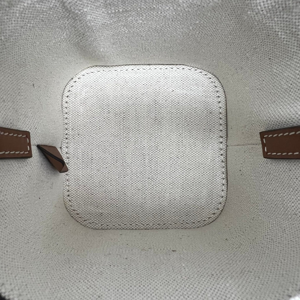 GLAMI Small Box Cuir Triomphe In Textile Natural / Tan For Women 4in/11cmÃƒâ€šÃ‚Â 