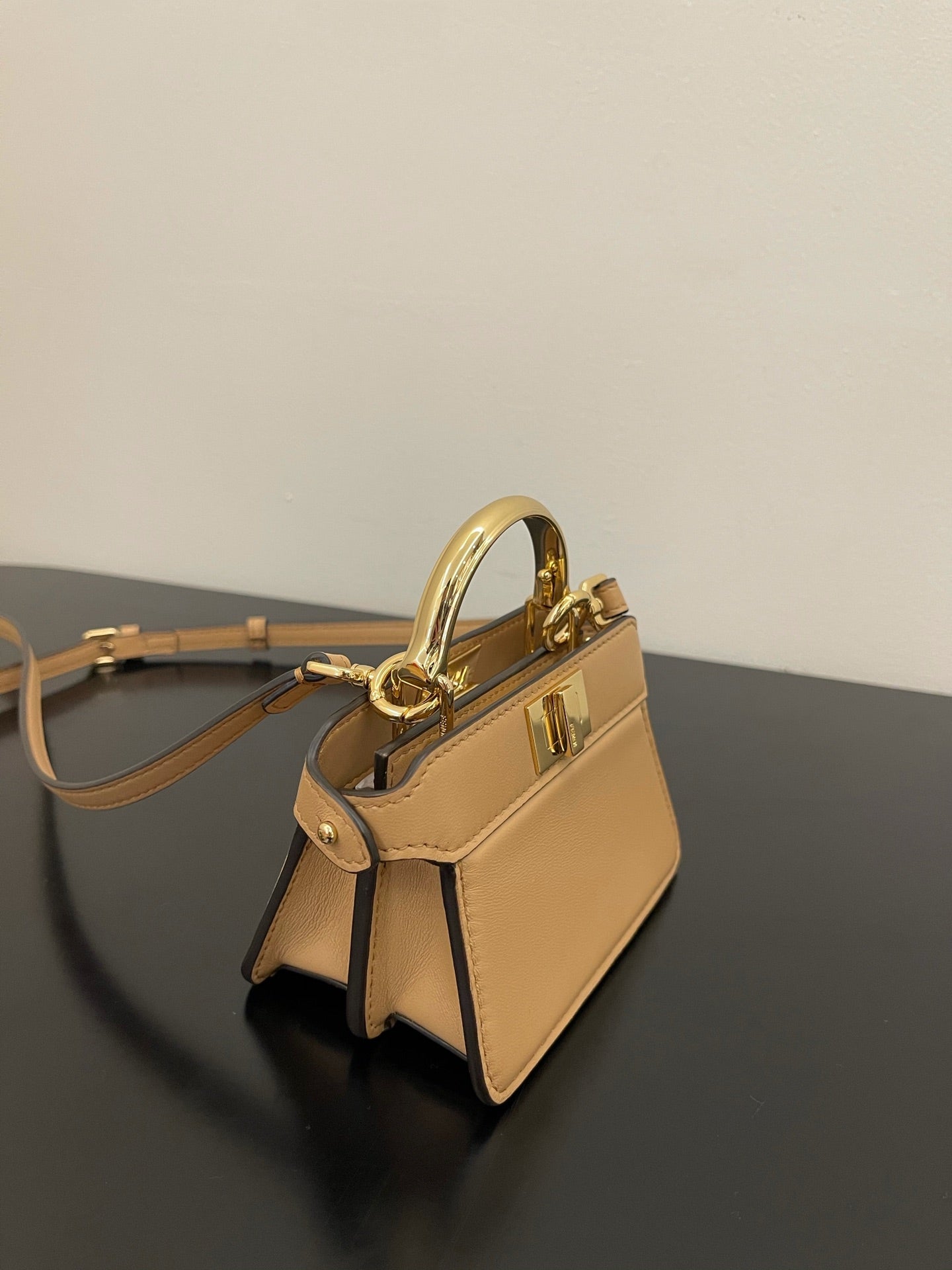 FI GlamI ISeeU Petite Brown Micro Bag For Woman 11cm/4.5in