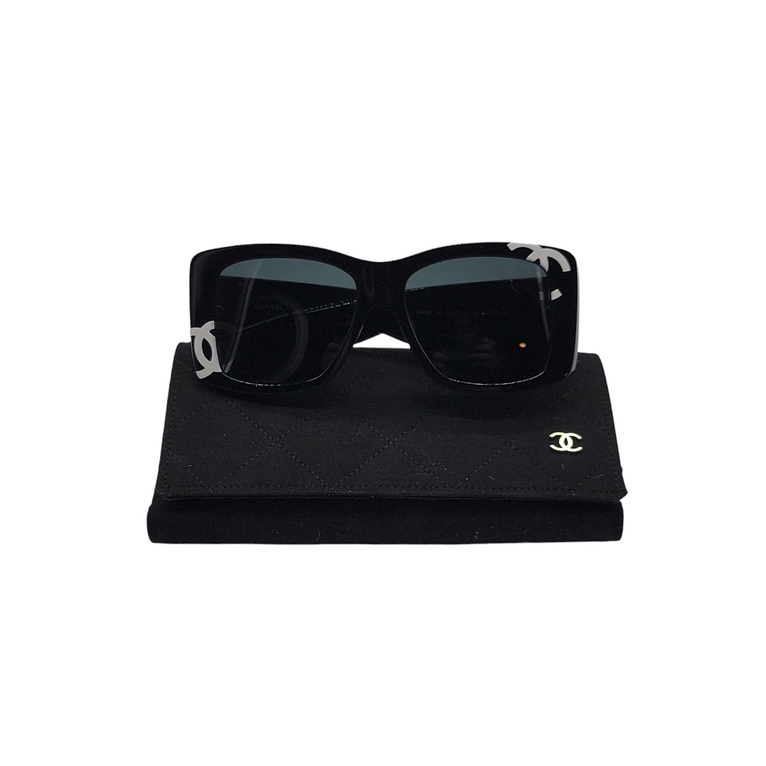 CHANEL CC Logo Square Sunglasses 71472