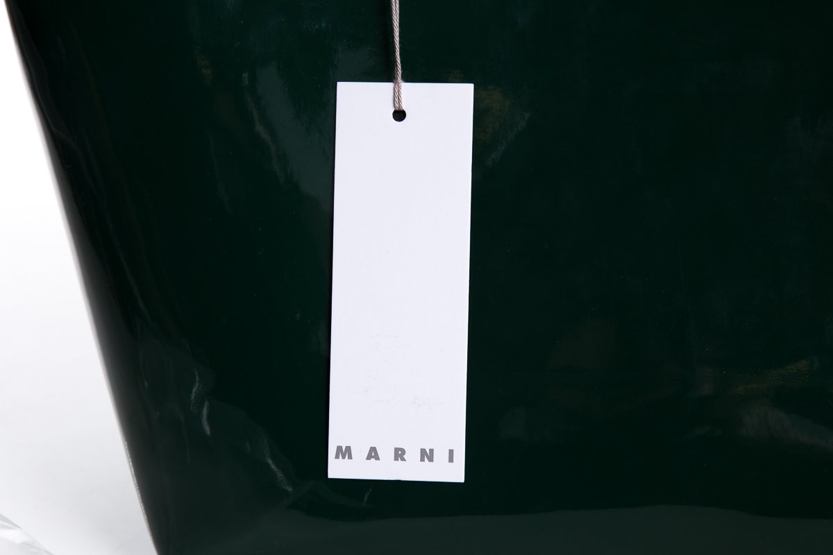 Marni Forest Green Shopping Tote