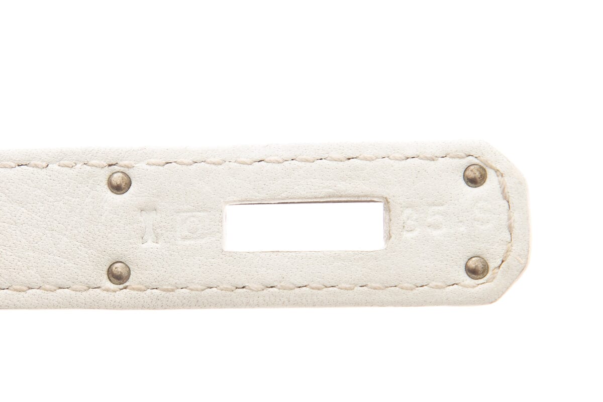 HermÃƒÆ’Ã‚Â¨s 2011 White Togo Leather Birkin 35CM Handbag