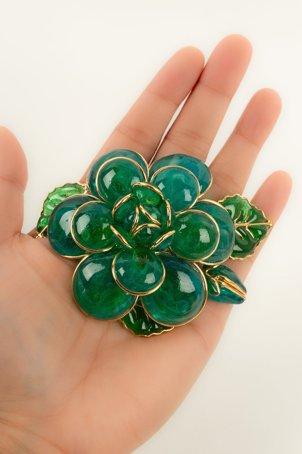 Broche / pendentif fleur Augustine