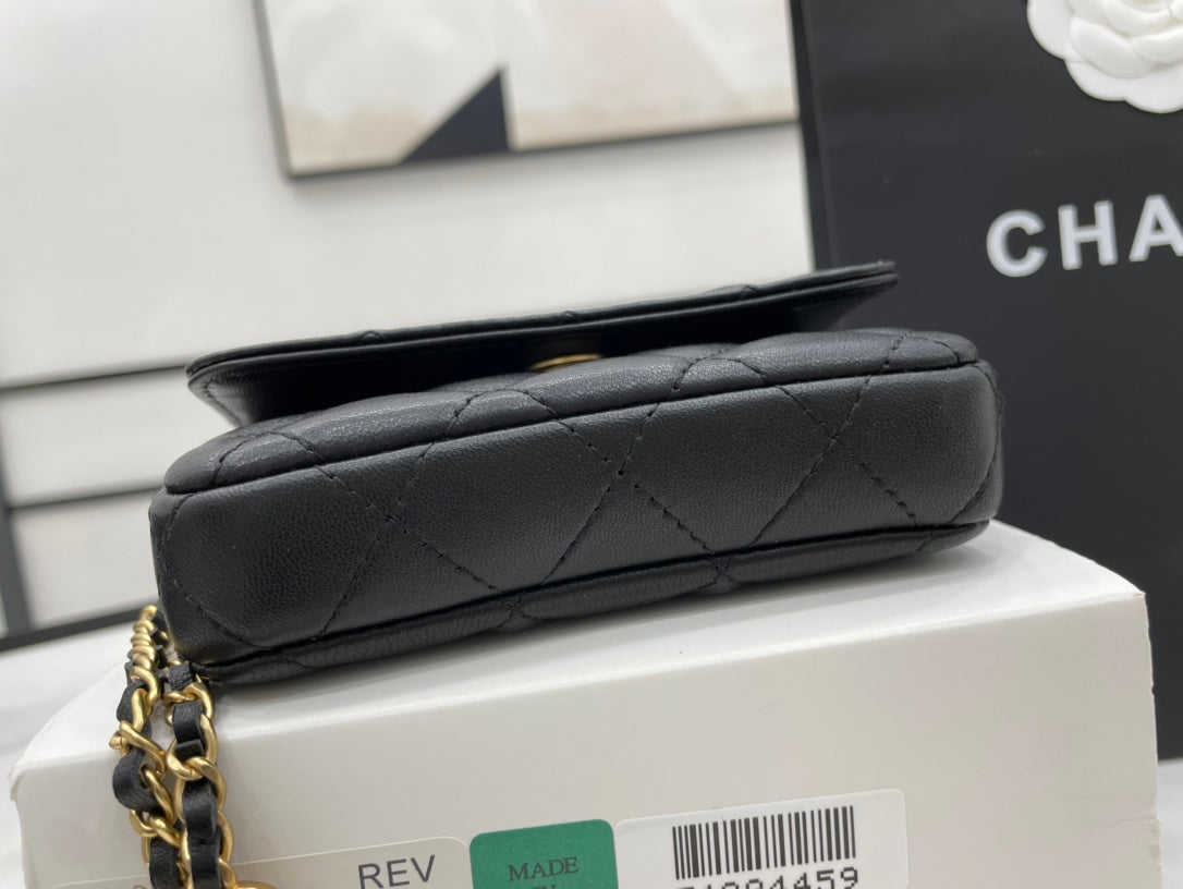 CHLMini GlamIap Bag Black For Women Bags 7.5in/19cm