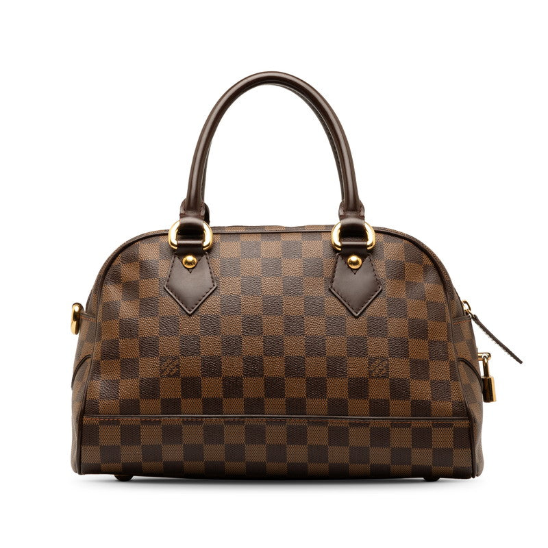 Louis Vuitton Monogram Duomo Handbag Mini Boston Bag N60008 Brown PVC Leather  Louis Vuitton