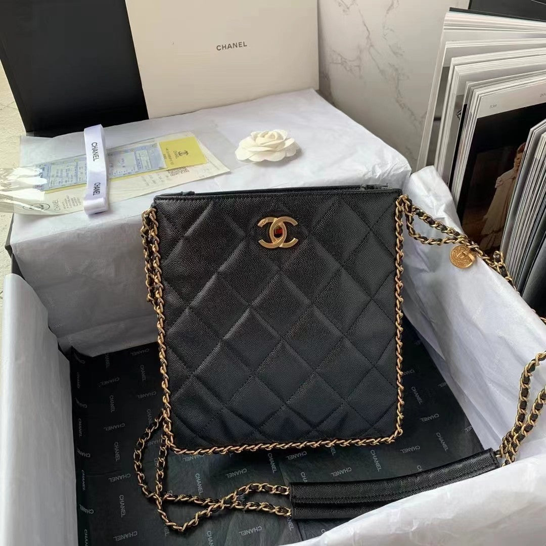 CHLSmall Shopping Bag Black For Women, Women’s Bags 9.1in/23cm AS3470 B08850 94305