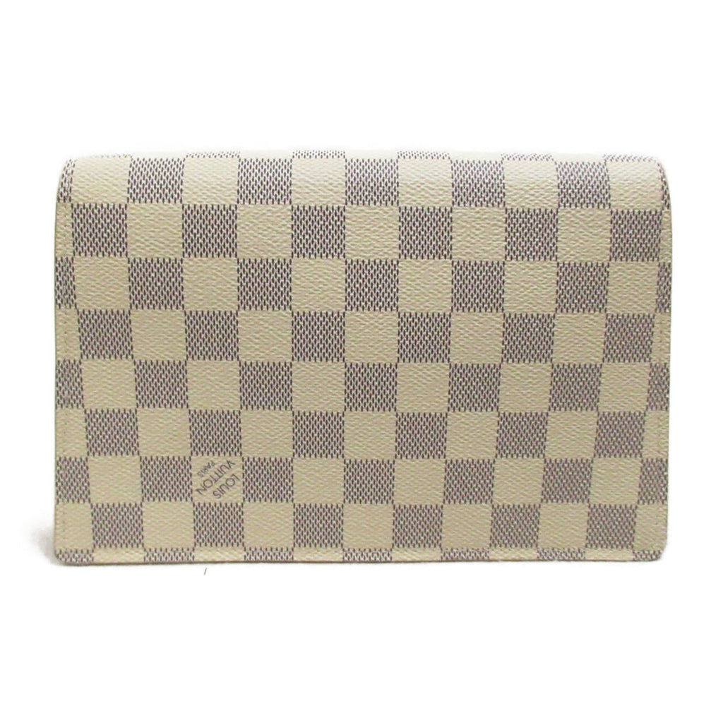 Louis Vuitton Louis Vuitton Portefolio  Shoulder Bag Shoulder Bag PVC Coated Canvas Damier Azur  Multicolor N60357