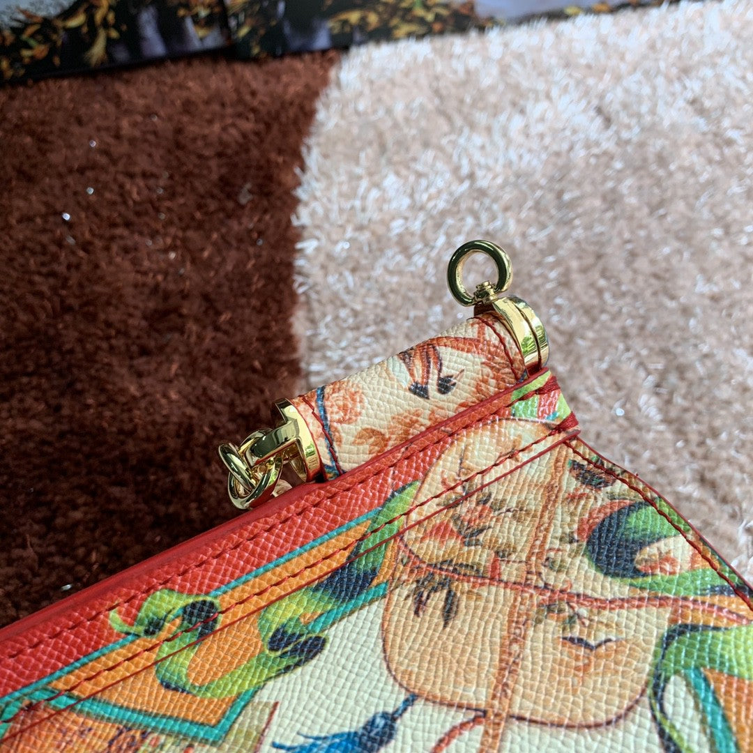 GLAMI MeGLAMIum Sicily Handbag Unique Print Motifs Muticolour For Women 10.2in/26cm GLAMI